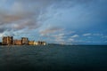 View from the pier in Myrtle Beach. Royalty Free Stock Photo