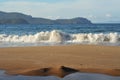 Evening surf on Coromandel Peninsula Royalty Free Stock Photo