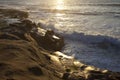 Evening surf in San Diego Royalty Free Stock Photo