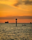 Evening at teluk likas Royalty Free Stock Photo