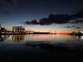 Evening time Port Louis coudan water font area