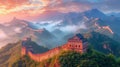 Beijing Great Wall, China Royalty Free Stock Photo