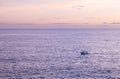 Evening time sea with beautiful dramatic sky with some clouds