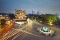 Evening traffic in Hanoi Royalty Free Stock Photo