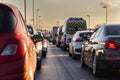 Evening traffic. Istanbul Turkey. Royalty Free Stock Photo