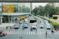 Evening traffic jam in Bangkok