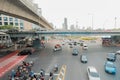 Evening traffic jam in Bangkok