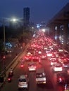 Evening Traffic in Mumbai Royalty Free Stock Photo