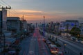 Evening traffic in Rayong Province