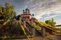 Evening in Uglich. Russia. Provinces.