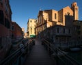 Evening Venice. Bridges and canals. Italy