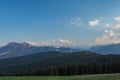 evening vibes at Stoisser Alm, alpine foothills Bavaria Royalty Free Stock Photo