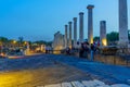 Evening view of the ancient Roman-Byzantine city of Bet Shean