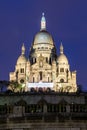 Basilica Sacre Coeur in Montmartre in Paris Royalty Free Stock Photo