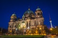 Evening view of Berlin Cathedral (Berliner Dom), Berlin, Germany Royalty Free Stock Photo