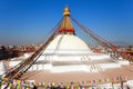 Evening view of Bodhnath stupa - Kathmandu - Nepal Royalty Free Stock Photo