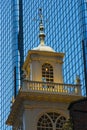 Evening view on the Boston Old City Hall house arc