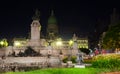 Evening view of building of National Congress of Argentina Royalty Free Stock Photo