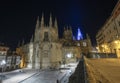 Evening view of the Burgos Cathedral, Burgos, Spain Royalty Free Stock Photo