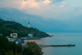 Evening view of the church-lighthouse