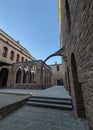 Outside the monastery dependencies of the castle of Cardona