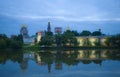 Evening view of Donskoy Monastery, Moscow. Royalty Free Stock Photo