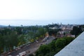 Evening view at famous Rome landscape of eternal city, Italy