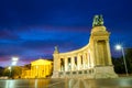 Heroes Square in Budapest, Hungary