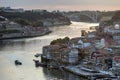 Evening View of the historic city of Porto, Portugal