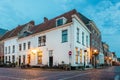 Evening view of the historic Dutch town Elburg Royalty Free Stock Photo