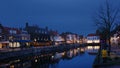 Evening view on the historic town of Sluis Royalty Free Stock Photo