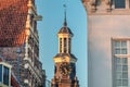 The historic Wijnhuistoren tower in the city center of Zutphen, The Netherlands Royalty Free Stock Photo