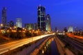 Night View On Tel Aviv, Israel.