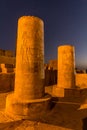 Evening view of Kom Ombo temple, Egy Royalty Free Stock Photo