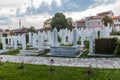 Evening view of Kovaci cemetery in Sarajevo. Bosnia and Herzegovi Royalty Free Stock Photo