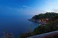 Evening view of the lagoon in Lloret de Mar