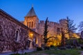 Evening view of Little Rose Church Ruzica Church in Belgrade, Serbia