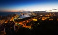 Evening view of Malaga Royalty Free Stock Photo
