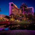 Evening view at The Mirage in Las Vegas, Nevada.