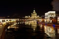 Evening view on the Moskvoretskaya and Raushskaya embankments, Moscow, Russia