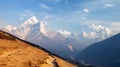 mount Ama Dablam on the way to Mount Everest Base Camp Royalty Free Stock Photo