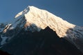 Evening view of mount Langtang peak