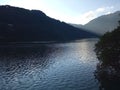 Evening view nainital lake uttarakhand Royalty Free Stock Photo