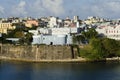 Evening view on old San Juan, Puerto Rico Royalty Free Stock Photo