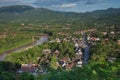 Evening view over Luang Prabang, Laos Royalty Free Stock Photo