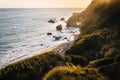 Evening view of the Pacific Ocean at El Matador State Beach, Mal Royalty Free Stock Photo