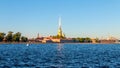 Evening View Of The Peter And Paul Fortress And The Neva River