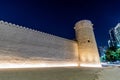 Evening view of Qasr Al Hosn fort in Abu Dhabi downtown, United Arab Emirate