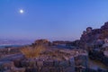 Evening view of the remains of the crusader Belvoir Fortress Royalty Free Stock Photo