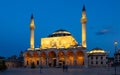 Evening view of Selimiye Mosque, Konya, Turkey Royalty Free Stock Photo